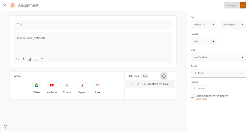 How to Create Assignments for Google Classroom – Help Center